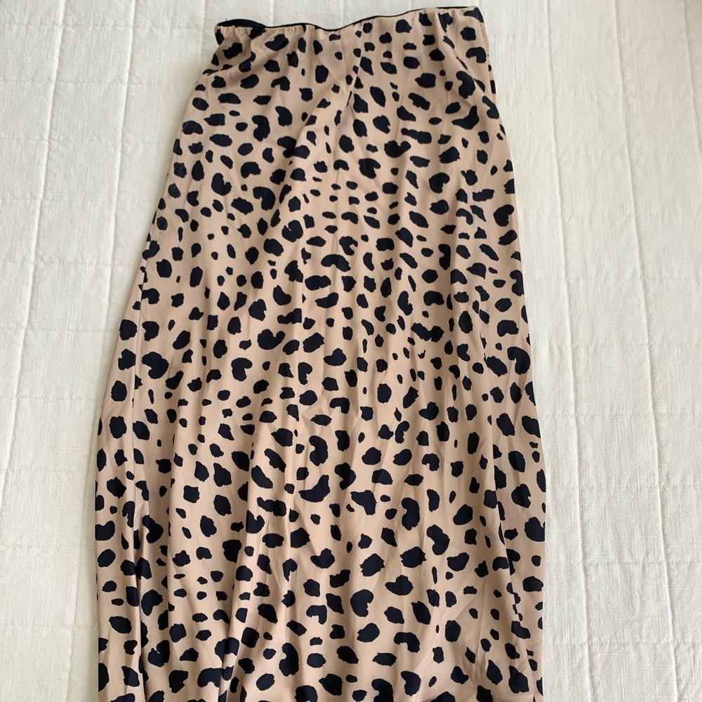 Leopard Slip Skirt